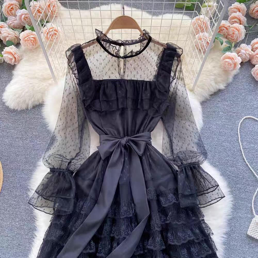 Pamela mesh dress FD88 images